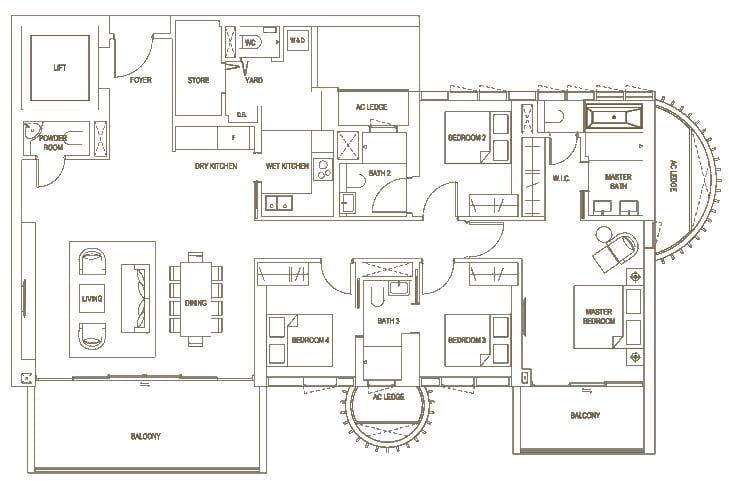 Klimt Cairnhill Floor Plan D1