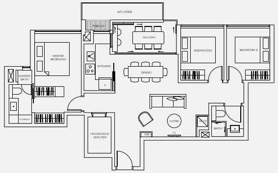 Koon Seng House Floor Plan B1