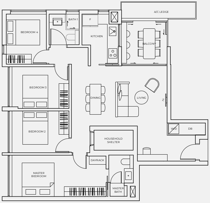 Koon Seng House Floor Plan C1