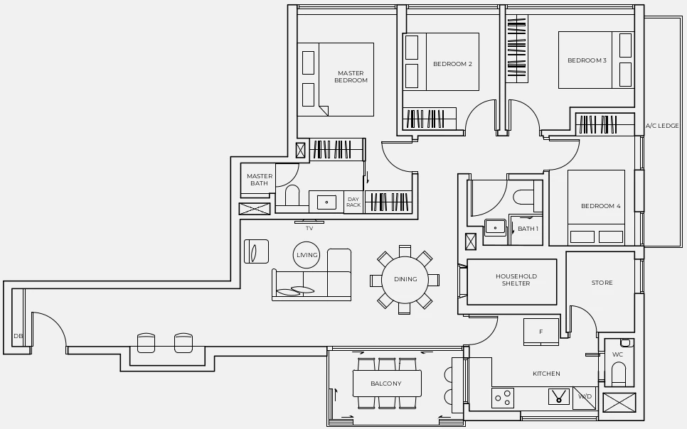 Koon Seng House Floor Plan C2