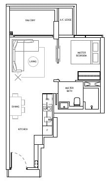 The Landmark Floor Plan A1