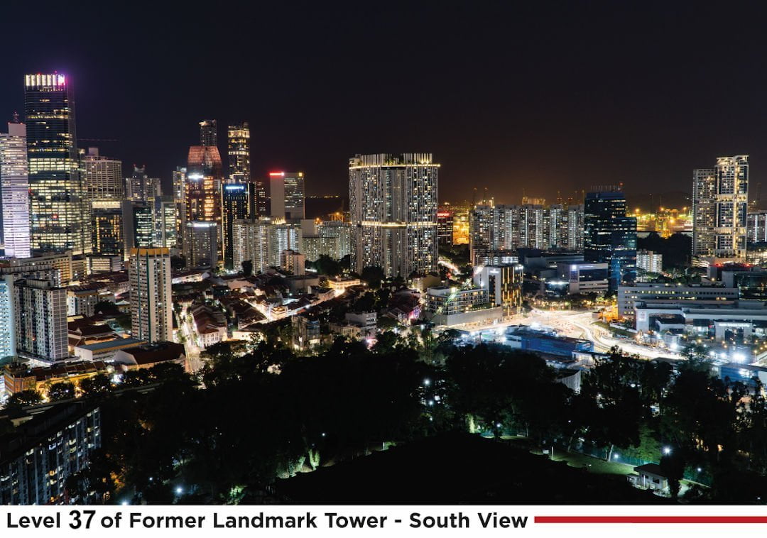 Landmark Tower South View Night