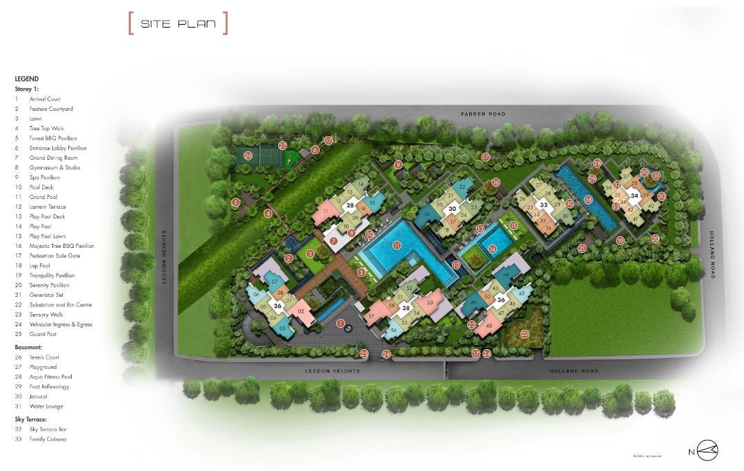 Leedon Green Site Plan