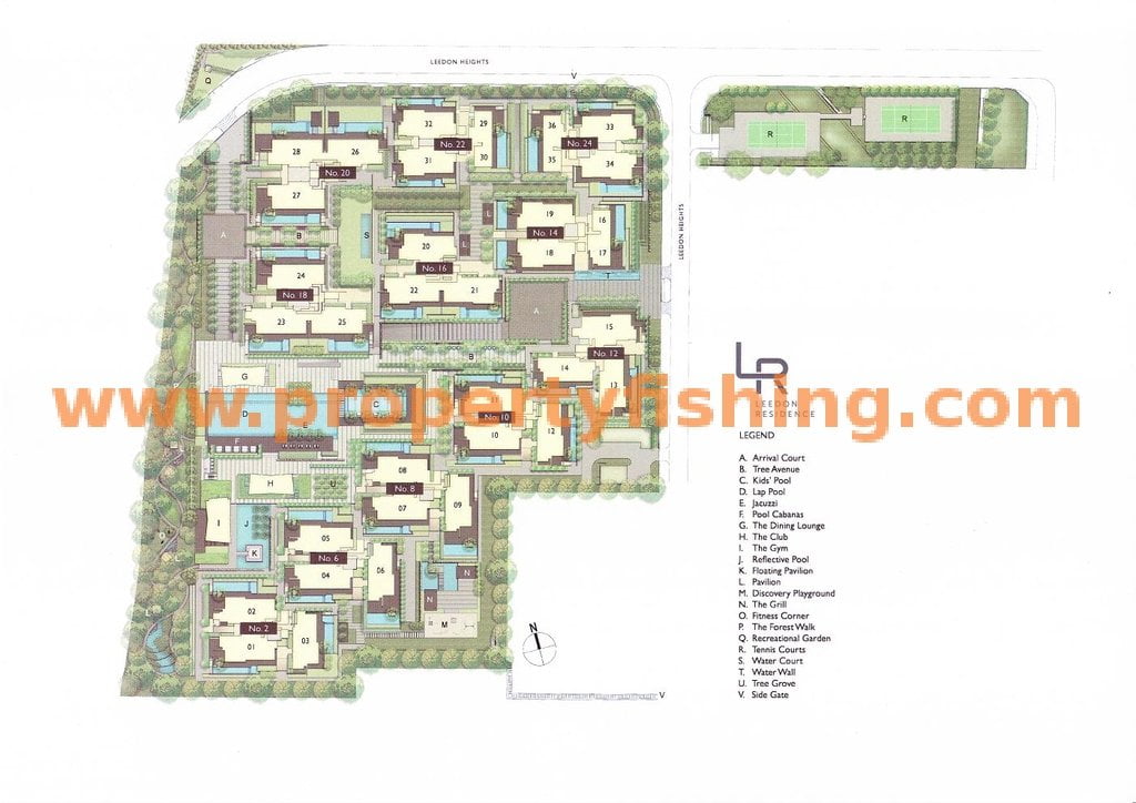 Leedon Residence Site Plan