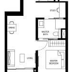 Lentor Hills Residences Floor Plan 1+1b