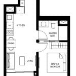 Lentor Hills Residences Floor Plan 1b