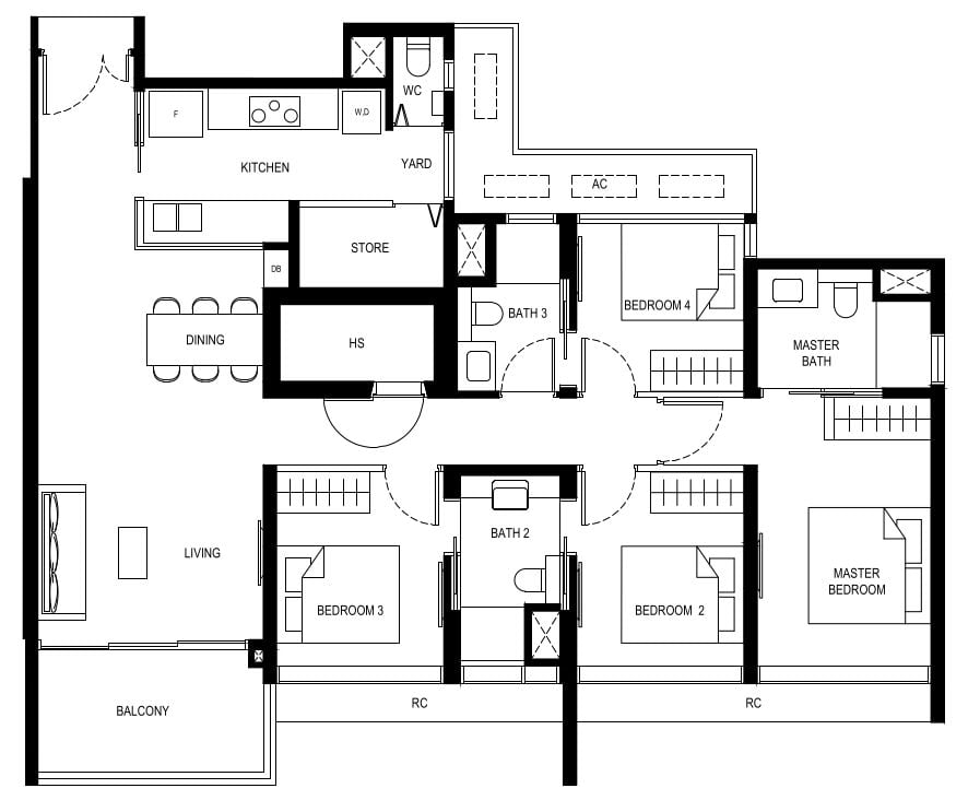 Lentor Hills Residences Floor Plan 4c