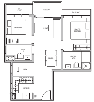 Lentor Modern Floor Plan B2