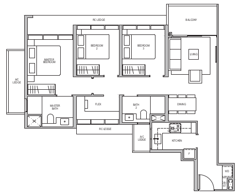 Lentor Modern Floor Plan C2