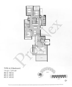 Marina Collection Floor Plan 3br