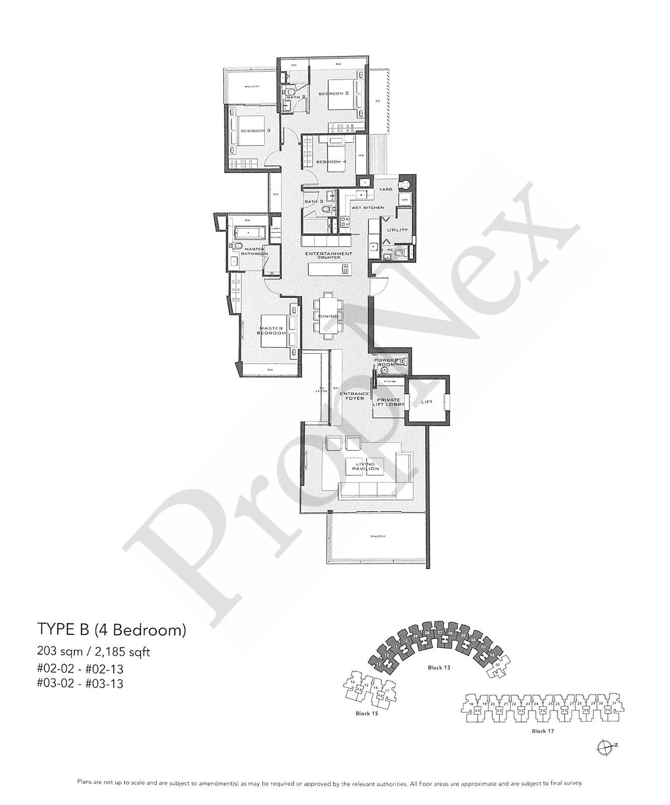 Marina Collection Floor Plan 4br