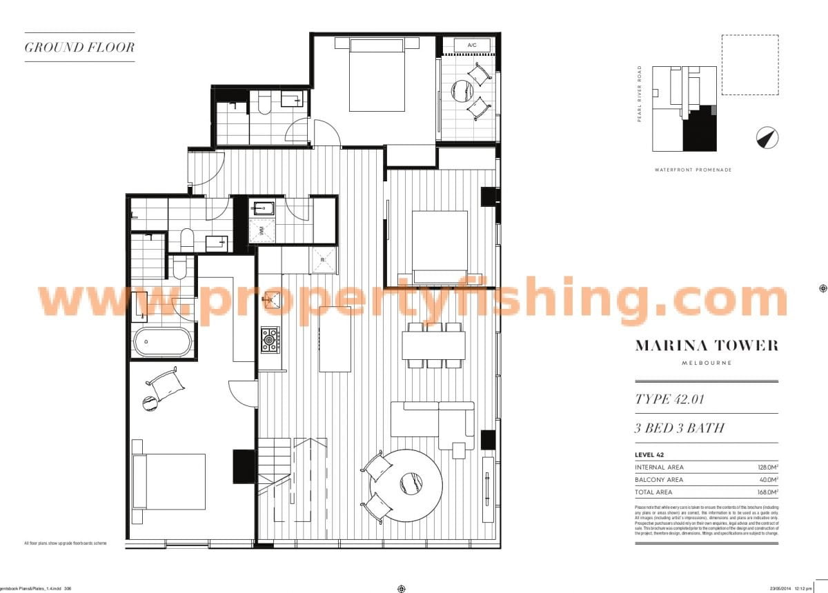 Marina Tower Melbourne Floor Plan p1