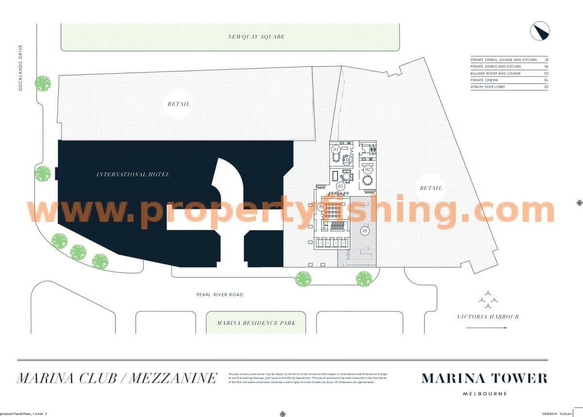 Marina Tower Melbourne Site Plan 2