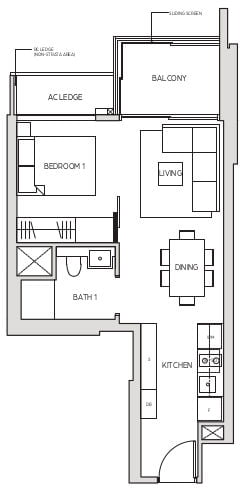 Midtown Denah A2