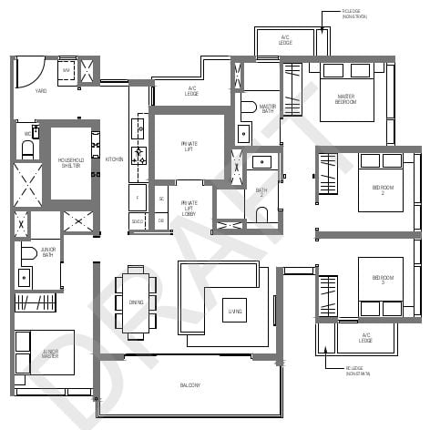 Midtown Modern Floor Plan D1