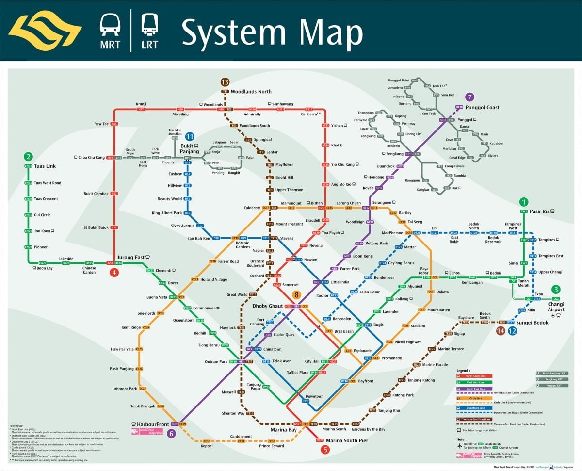 MRT network map future