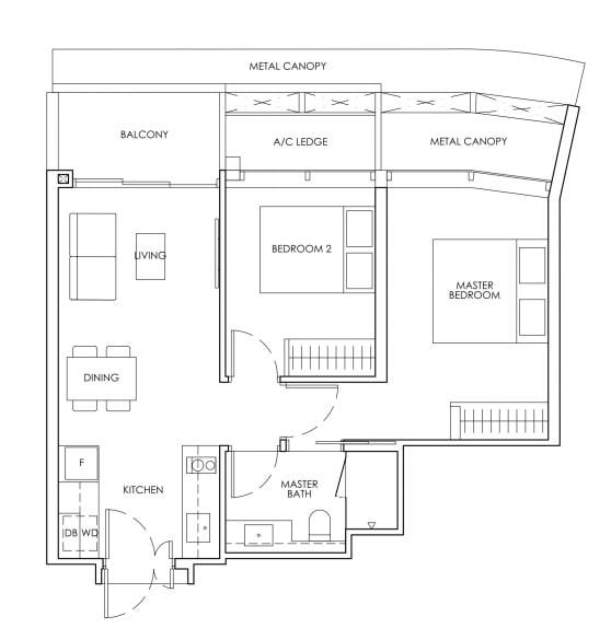 Newport Residences Floor Plan B1