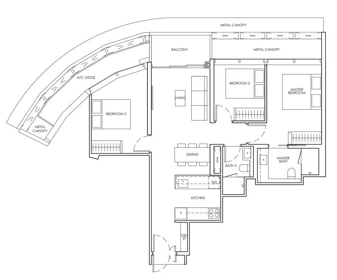 Newport Residences Floor Plan C1