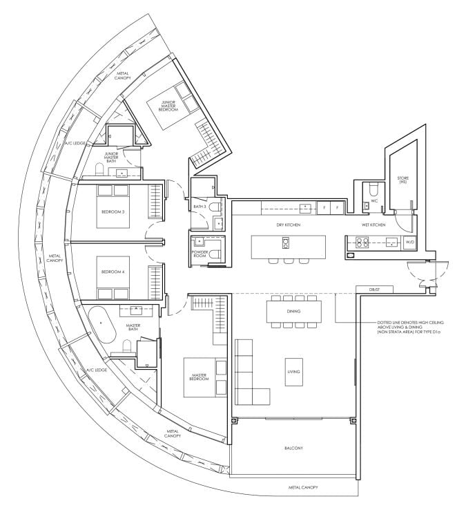 Newport Residences Floor Plan D1