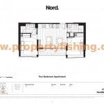 Nord Melbourne Floor Plan - 2 Bedroom