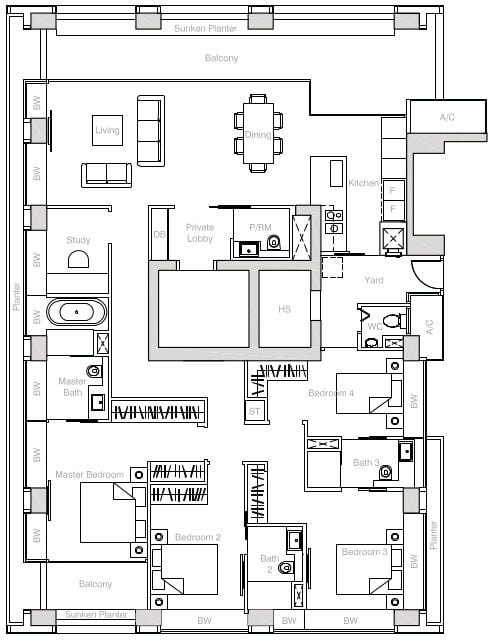 Nouvel 18 Floor Plan D