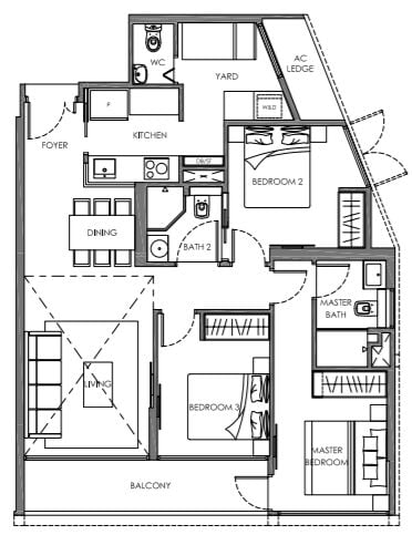 Nyon Floor Plan C1