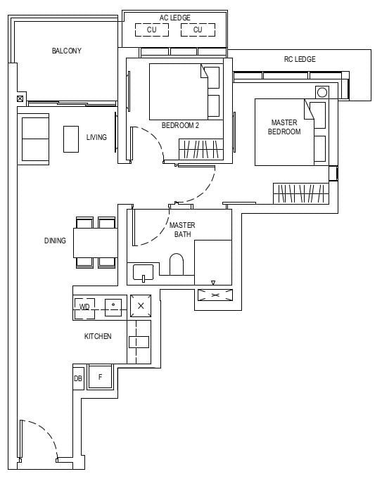 One Bernam Floor Plan B1
