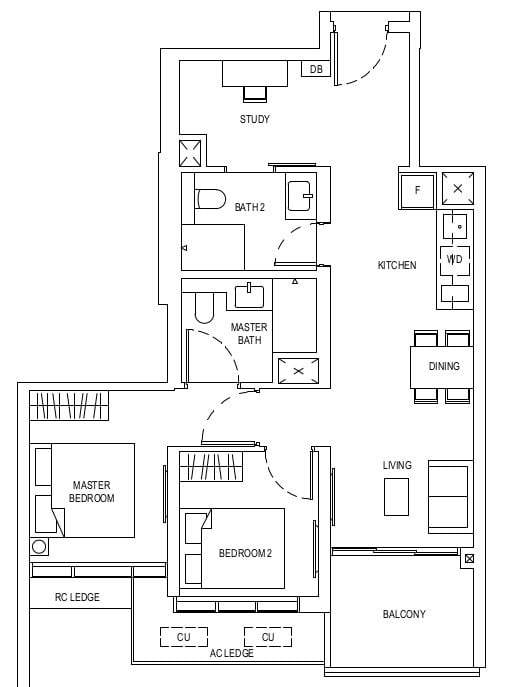 One Bernam Floor Plan BS1