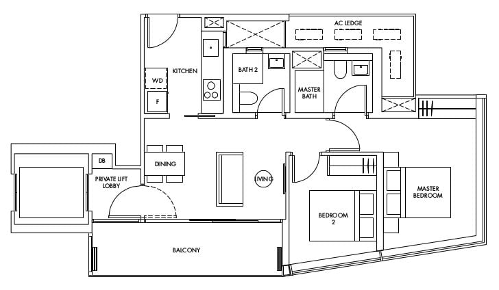 One Draycott Floor Plan A1