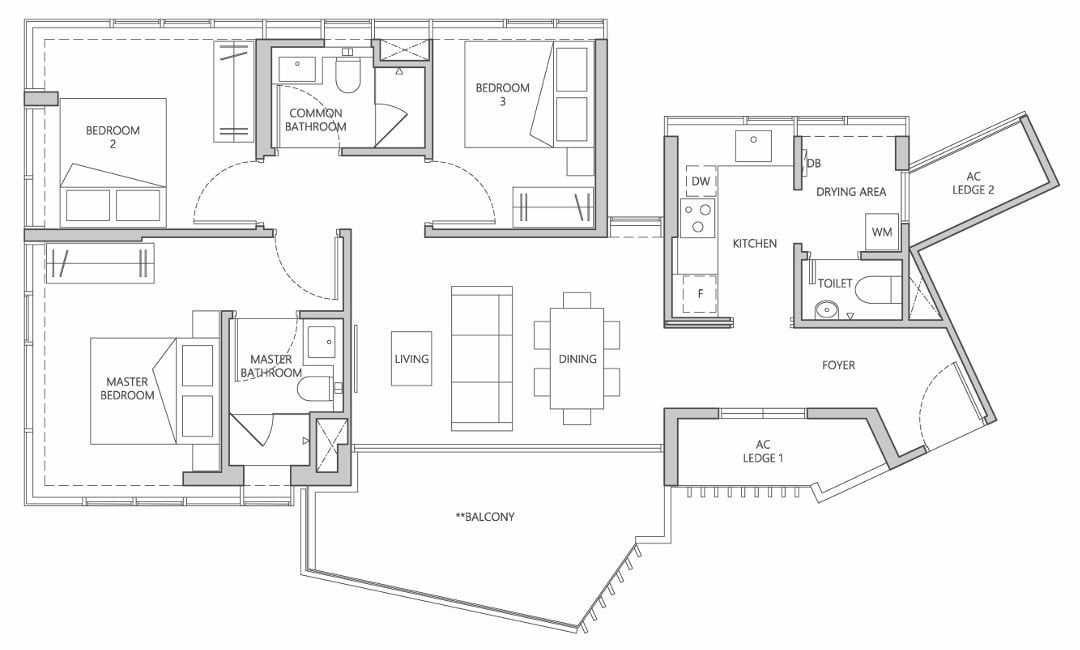 One Meyer Floor Plan B