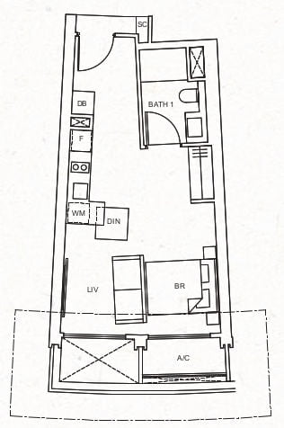 One Pearl Bank Floor Plan A1a