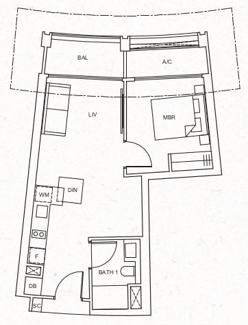 One Pearl Bank Floor Plan B1a