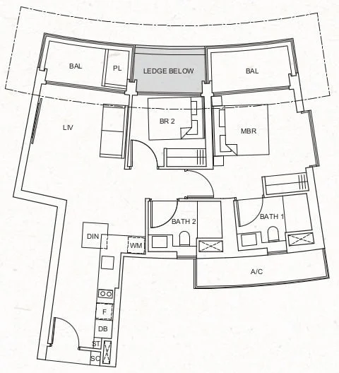 One Pearl Bank Floor Plan C3a