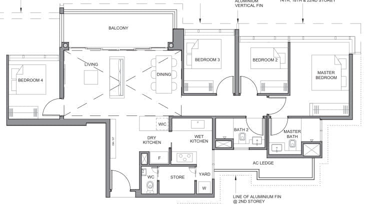 Parc Clematis Floor Plan 4br