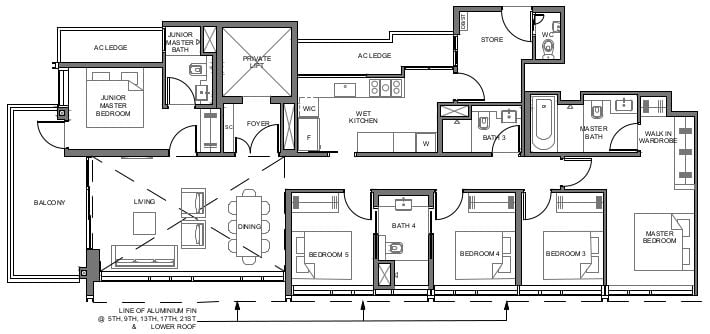 Parc Clematis Floor Plan 5p2