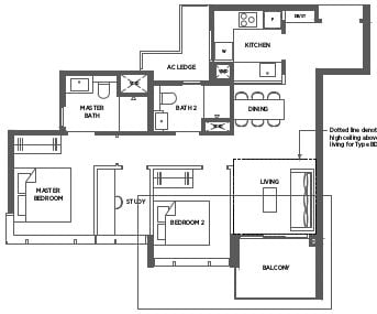 Parc Esta Floor Plan BD1