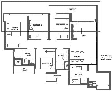 Parc Esta Floor Plan D1