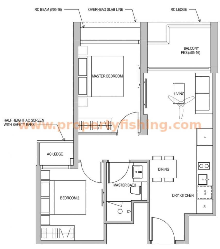 Park Place Residences Floor Plan B1