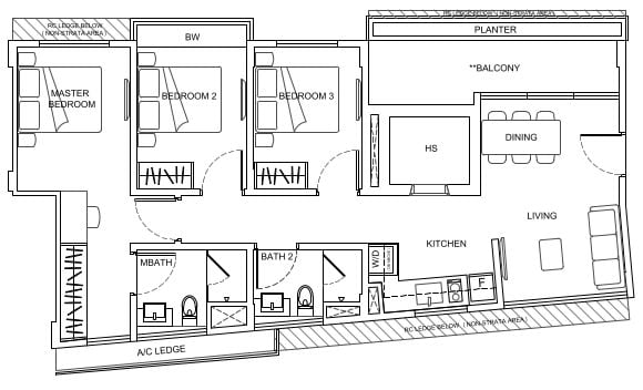 Parkwood Residences Floor Plan C1