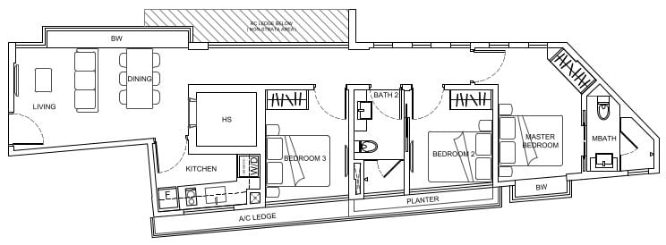 Parkwood Residences Floor Plan D2