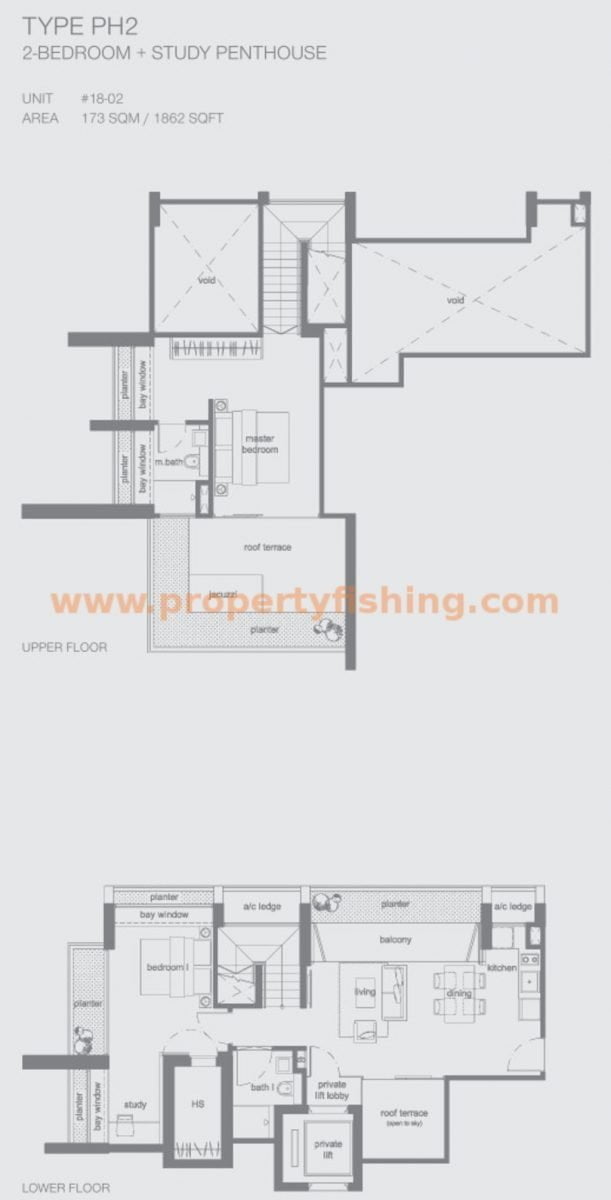 The Peak @ Cairnhill II Floor Plan PH2