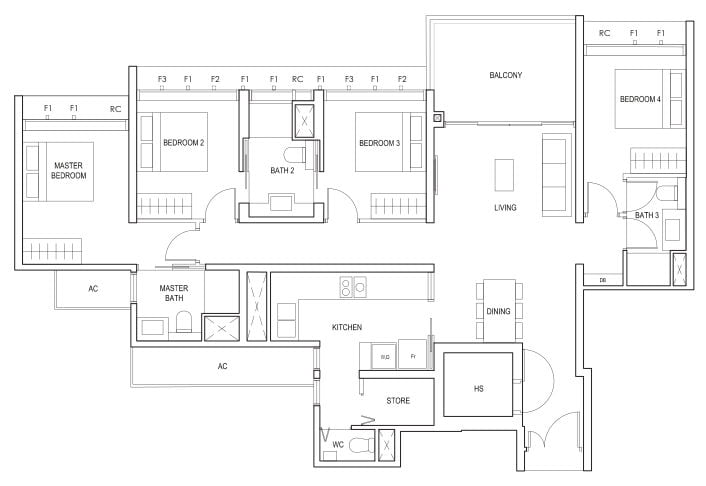 Penrose Floor Plan 4b