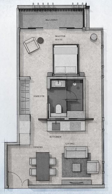 Petit Jervois Floor Plan A4