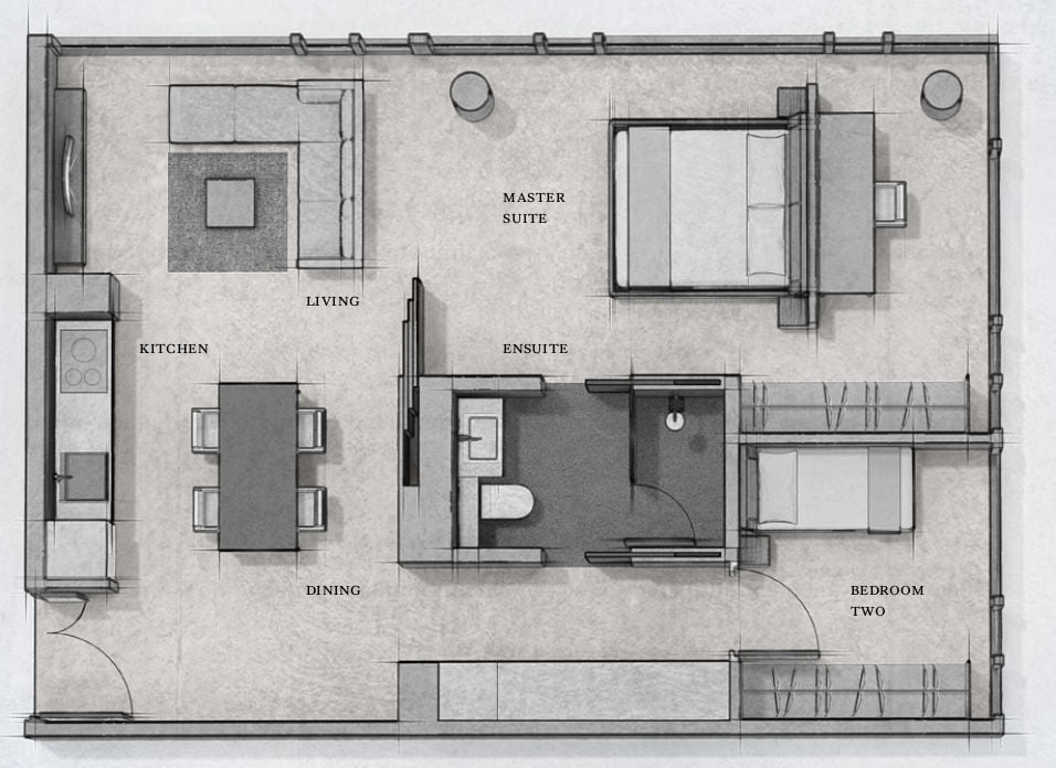 佩蒂特·杰沃瓦平面圖B3