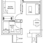 Pinetree Hill Floor Plan 1bs