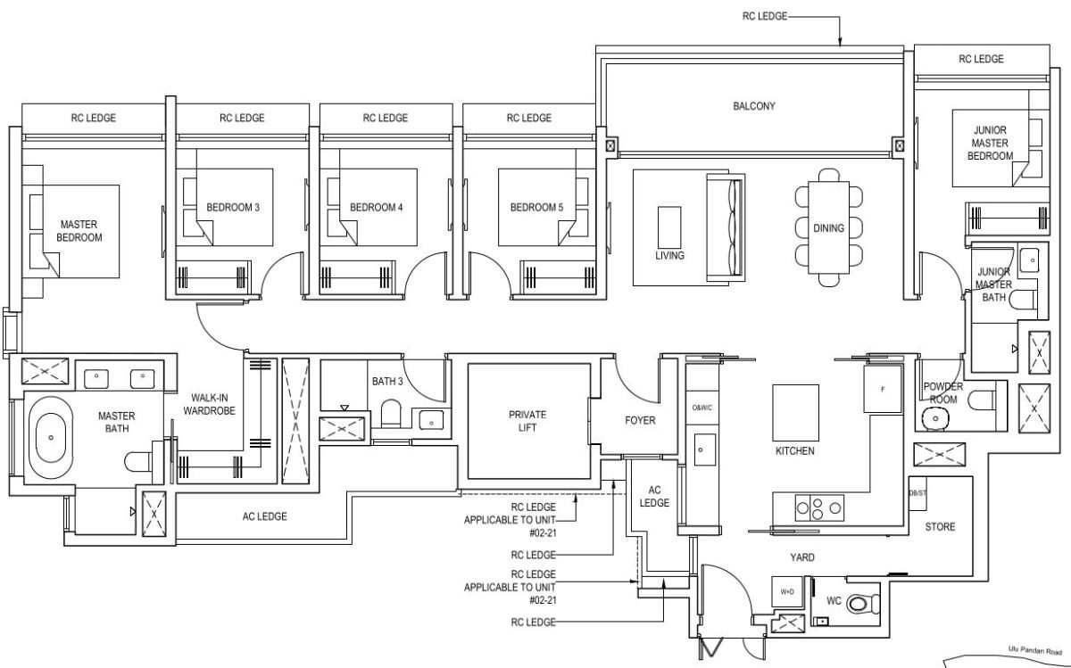 Pinetree Hill Floor Plan 5bp