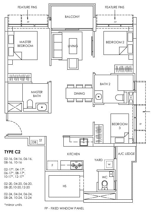 Provence Residence Floor Plan C2