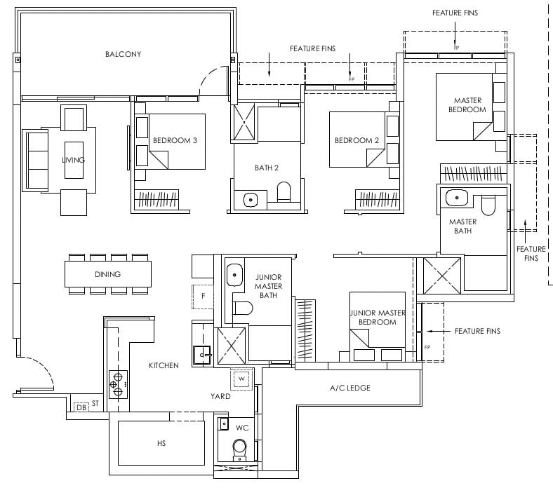 Provence Residence Floor Plan D2