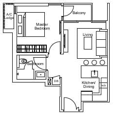 Residence Twenty Two Floor Plan A