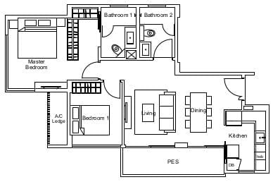 Residence Twenty Two Floor Plan B